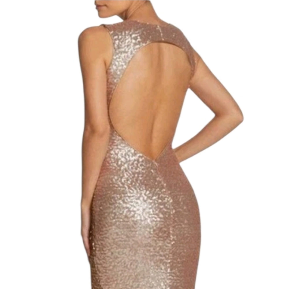 Dress the Population Karina Gold Sequin Mermaid Gown - Picture 8 of 8